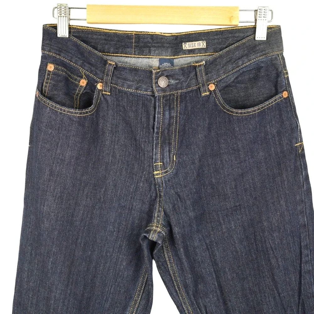 Polo Ralph Lauren Jeans Boys Size 18 Dark Wash Straight Leg Denim Preppy